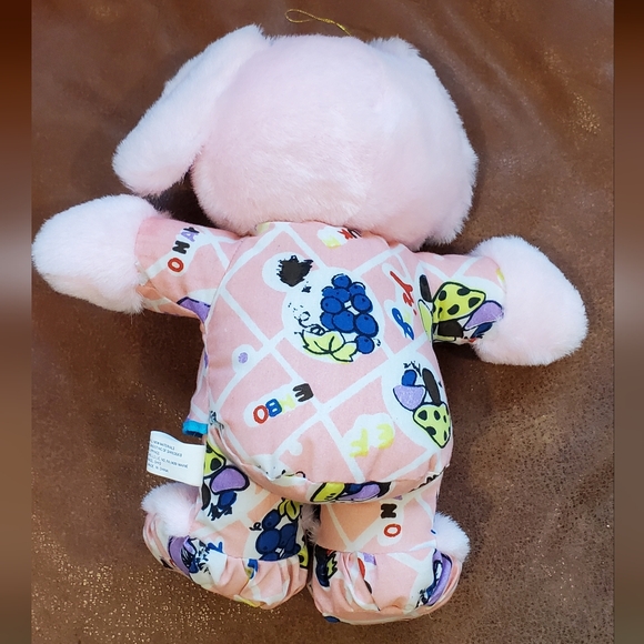 10 inch Dan Brechner Pink Pajamas Elephant Stuffed Animal Plush Toy No Paper Tag - Picture 3 of 6